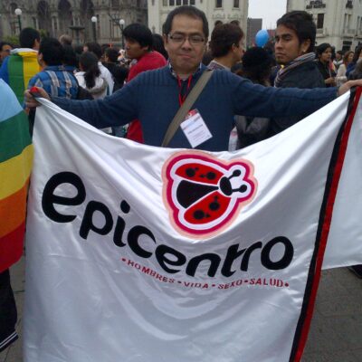 Nuestro Fundador en la Marcha del Orgullo de Lima, Perú